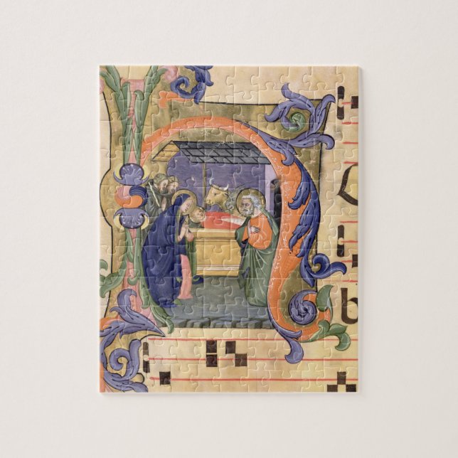 Puzzle Representation de l'initiale "H" de Mme 571 f.6r (Vertical)