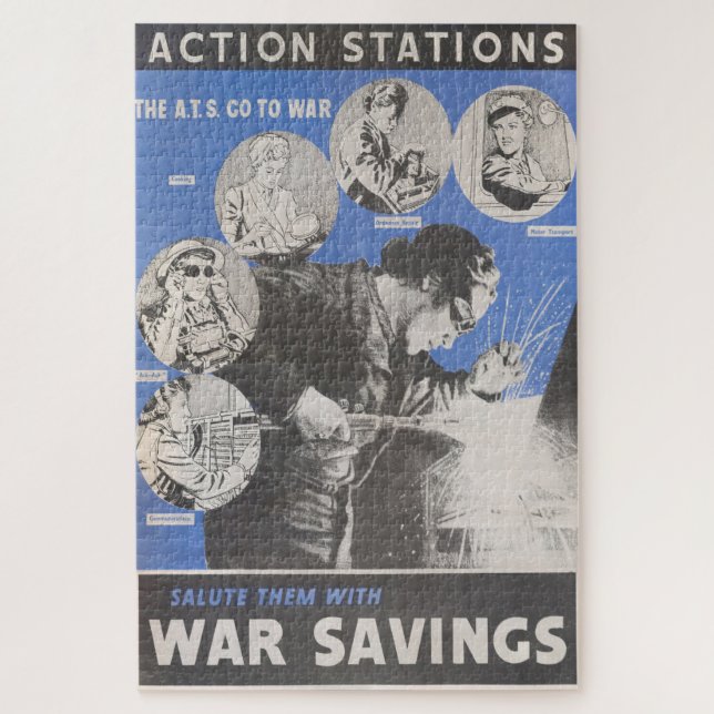 Puzzle Reprint of British wartime poster. (Vertical)