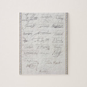 Puzzle Reproduction des signatures du Tudors et leur