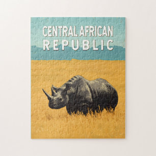 Puzzle République centrafricaine Illustration Art Voyage