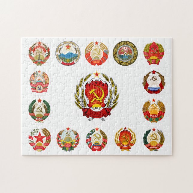 Puzzle Républiques de l'Union soviétique (Horizontal)