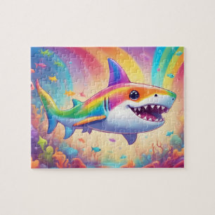 Puzzle Requin coloré
