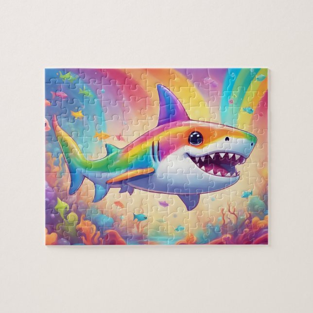 Puzzle Requin coloré (Horizontal)