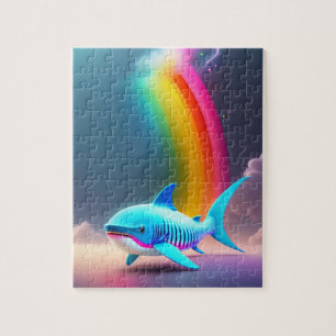 Puzzle Requin coloré
