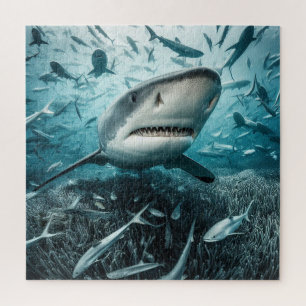 Puzzle Requin montrant ses dents