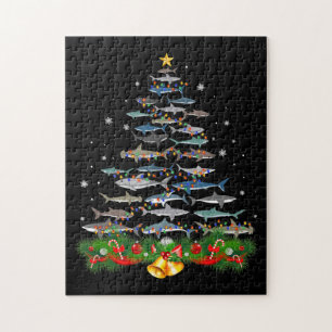 Puzzle Requin Noël Arbre de requin Amateurs de cadeaux