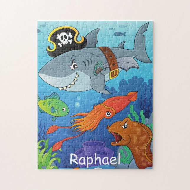 Puzzle Requin, Puzzle Personnalisé, (Vertical)