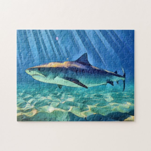 Puzzle Requin tigre (Horizontal)