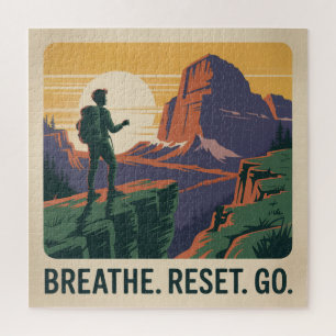 Puzzle Respirez. Réinitialisez. Allez.