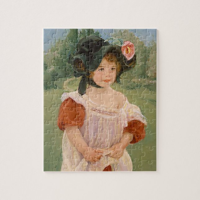 Puzzle Ressort de Mary Cassatt ": Margot se tenant dans (Vertical)