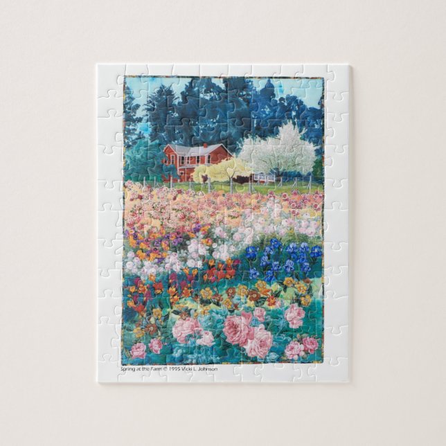 puzzle - ressort d'édredon d'art à la ferme (Vertical)