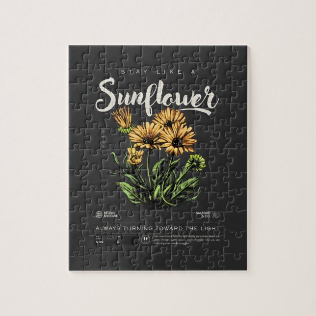 Puzzle Restez comme un tournesol (Vertical)