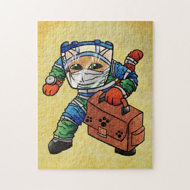 Puzzle Restez en alerte Sécurité Cat (Vertical)