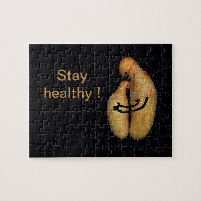 Puzzle Restez en bonne santé avec amour (Horizontal)