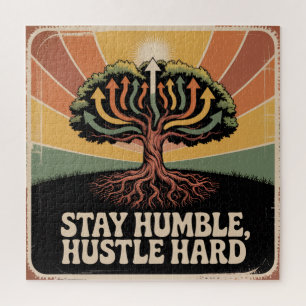 Puzzle Restez humble, travaillez dur