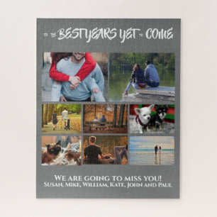 Puzzle Retraite de collage photo personnalisée   8 gris c