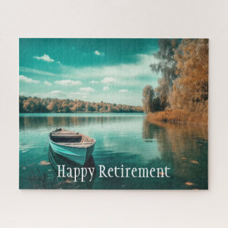 Puzzle Retraite Relaxant Lake Bateau de plaisance Calme E