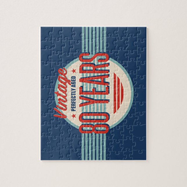 Puzzle Retro 80e anniversaire (Vertical)