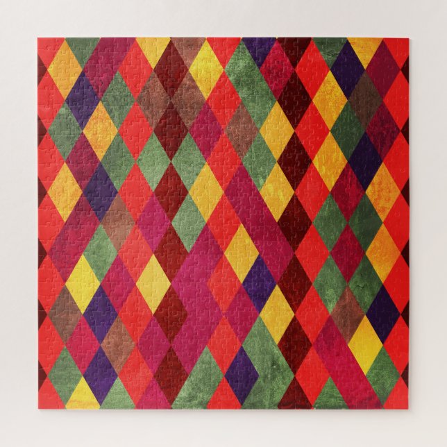 Puzzle Retro Abstrait : Conception de Motif Vintage (Vertical)