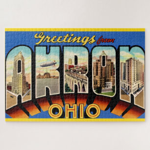 Puzzle Rétro Akron Ohio 20x30