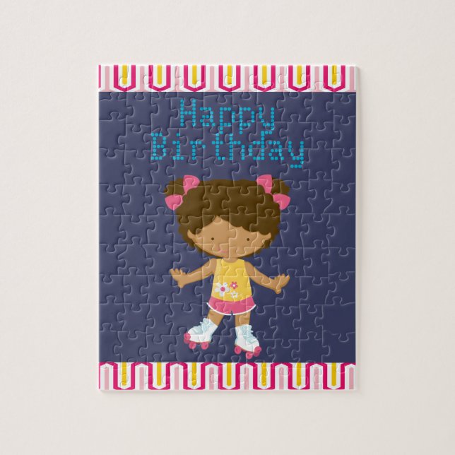 Puzzle Rétro anniversaire de patinage de rouleau (Vertical)