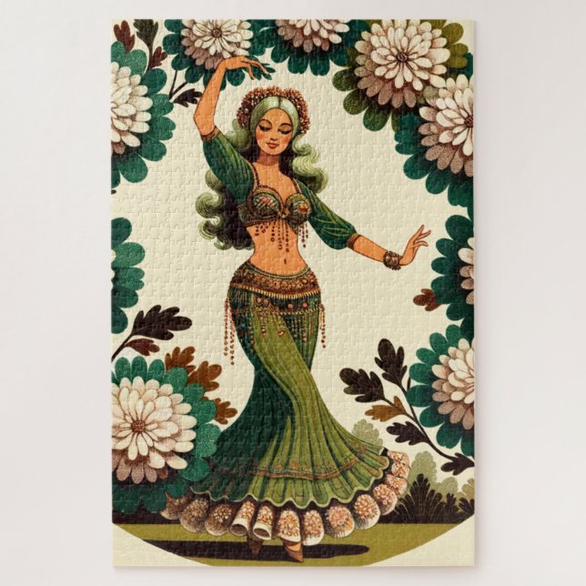 Puzzle Retro Belly Dancer (Vertical)