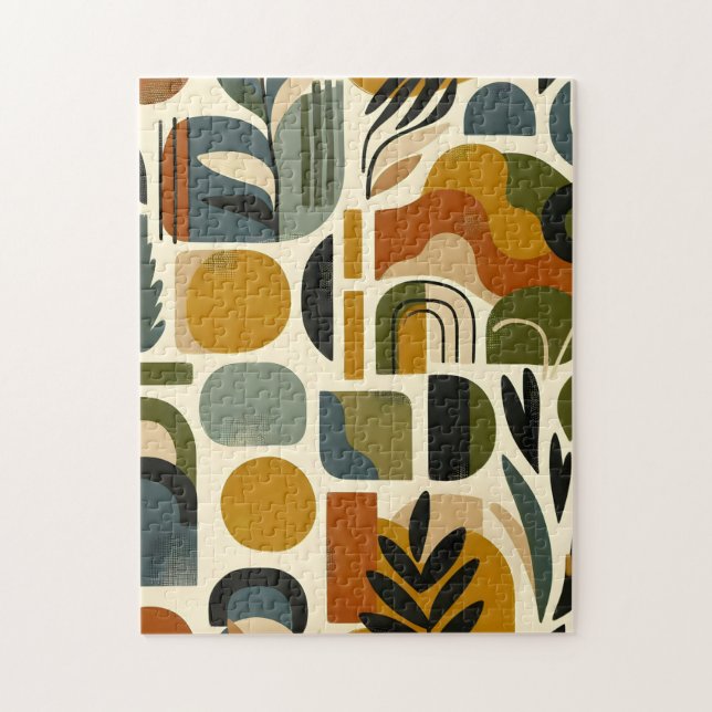 Puzzle Retro Botanica Geometrica (Vertical)