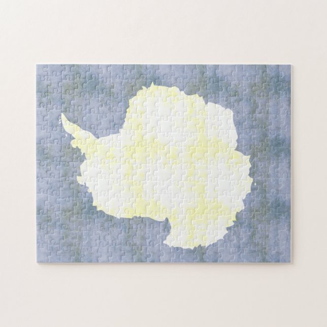 Puzzle Rétro drapeau vintage de l'Antarctique (Horizontal)