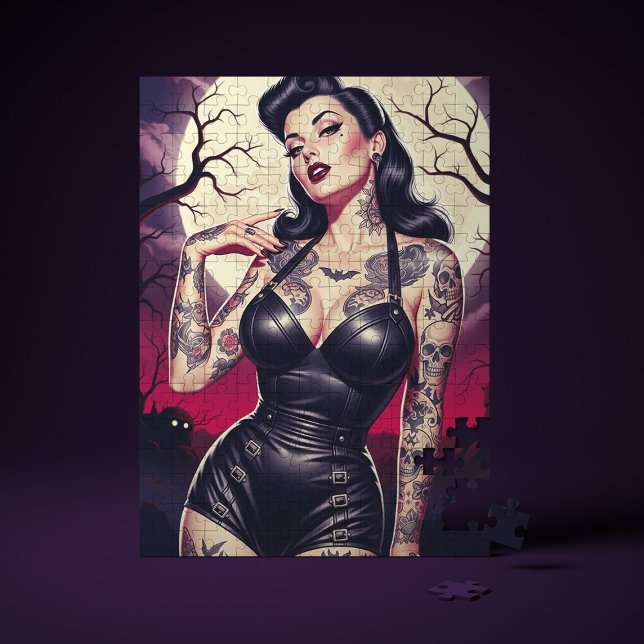 Puzzle Retro Gothic Girl (Créateur téléchargé)
