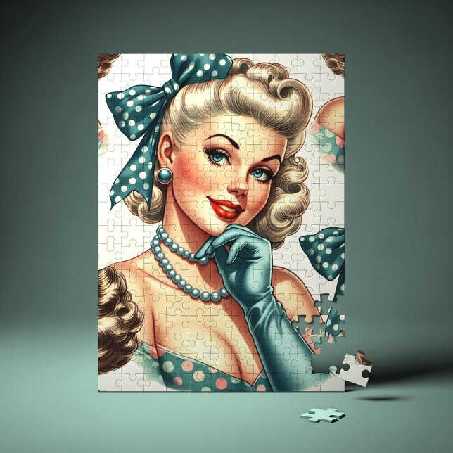 Puzzle Rétro Mignon Classique Pin-Up (Créateur téléchargé)