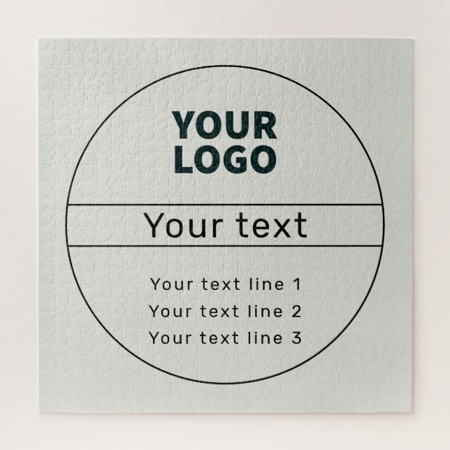 Puzzle Rétro-Moderne ajoutez votre propre texte (Vertical)