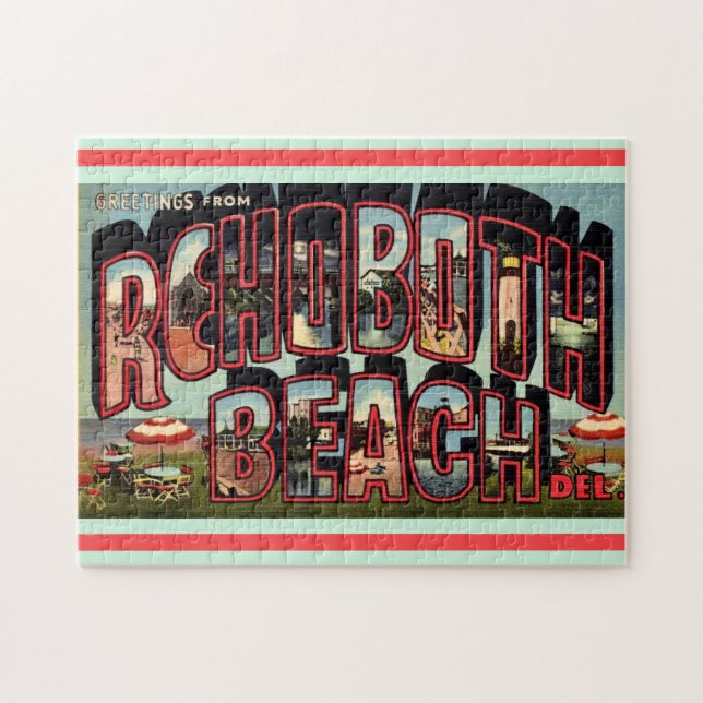Puzzle Rétro Rehoboth Beach 11x14 (Horizontal)