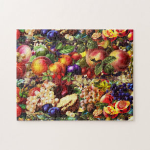 Puzzle Retro Rustique Fruit Fruit Fruit Fruit Tropical Ét