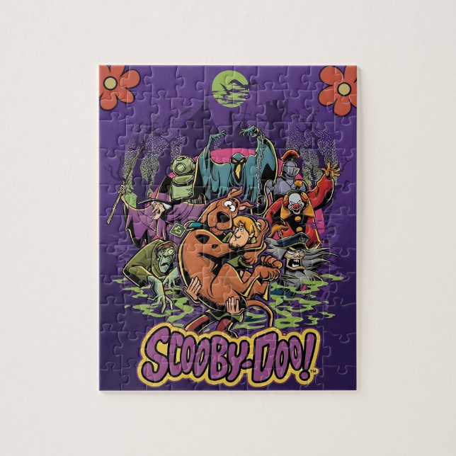 Puzzle rétro Scooby-Doo et Gang Spooky  (Vertical)