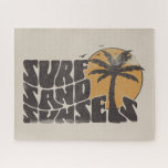 Puzzle Retro Surf Sand Sunsets Beach Life Palm Tree<br><div class="desc">Le t-shirt "Surf Sand Sunsets" est l'ajout parfait à votre garde-robe d'été. Que vous soyez en train de frapper les vagues ou juste de vous allonger sur le sable,  ce tee-shirt vous a couvert. Préparons-nous pour un été rempli de surf,  de sable et de couchers de soleil inoubliables.</div>