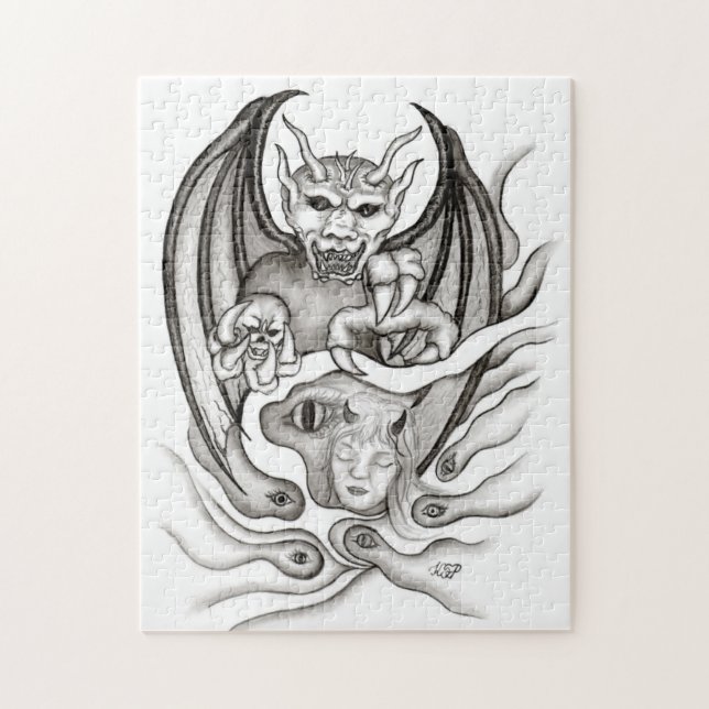 Puzzle Rêve de minuit - démons (Vertical)