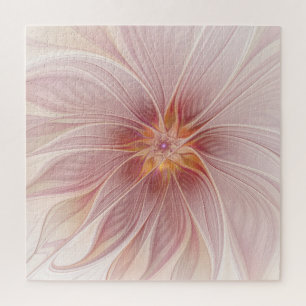 Puzzle Rêve floral rose doux Fleur d'art fractal Abstrait