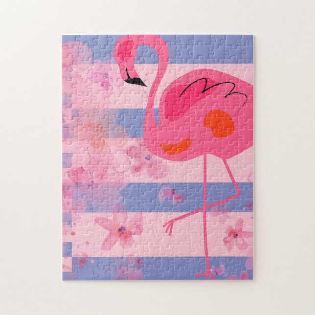 Puzzle Rêverie de flamant rose (Vertical)