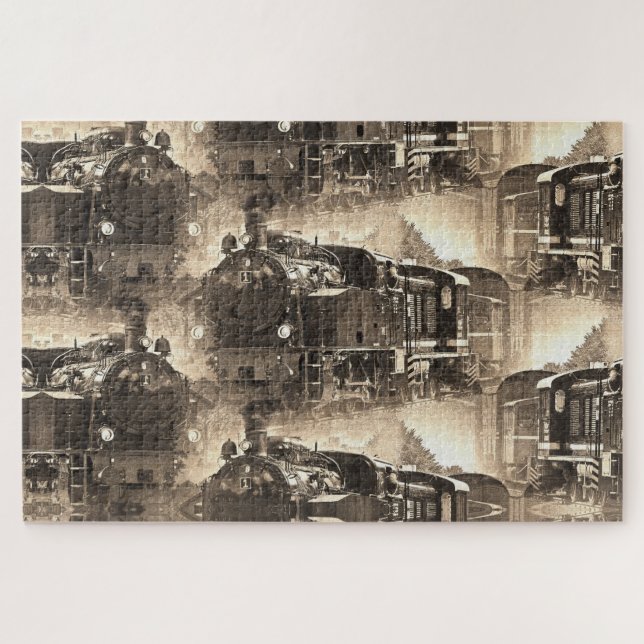 Puzzle Rêves à vapeur - Moteur ferroviaire (Horizontal)