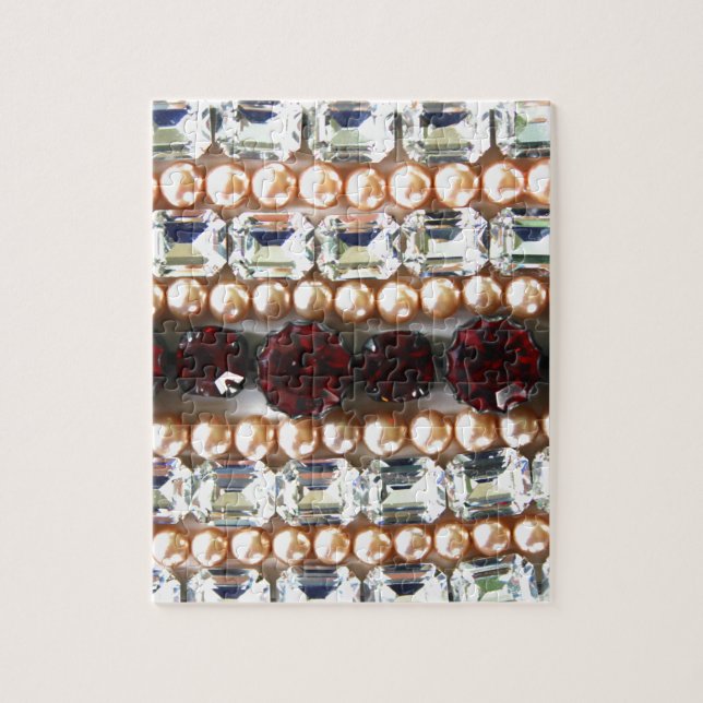 Puzzle Rhinestones et perles - Bijoux vintages (Vertical)