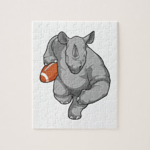 Puzzle Rhino de football