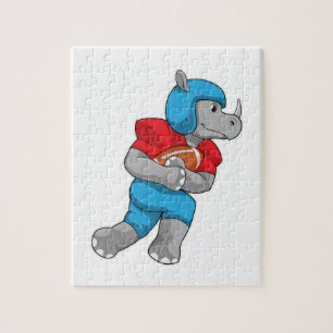 Puzzle Rhino de football