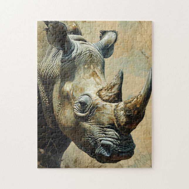 Puzzle Rhino Vintage (Vertical)