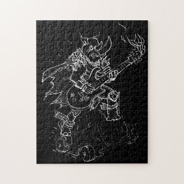 Puzzle Rhinocéros en roue libre (Vertical)
