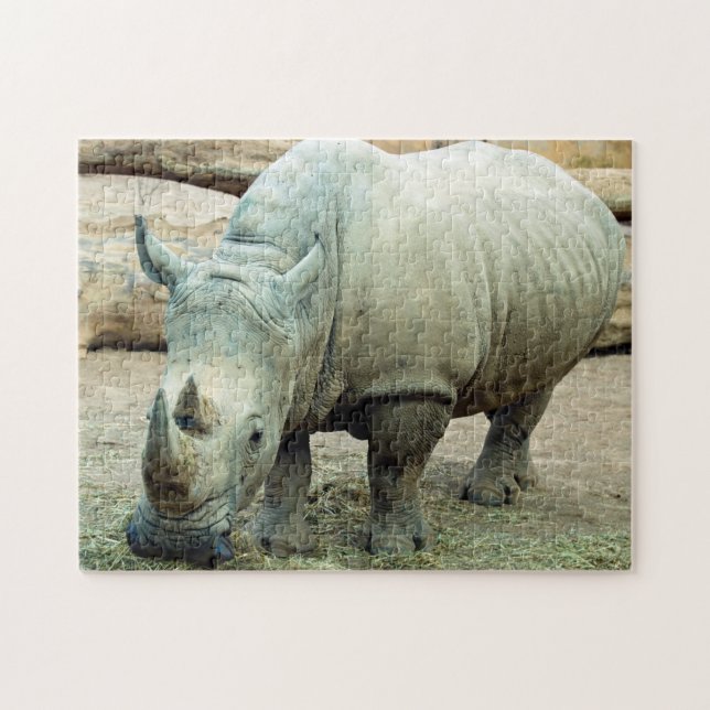 Puzzle Rhinoceros Jigsaw (Horizontal)