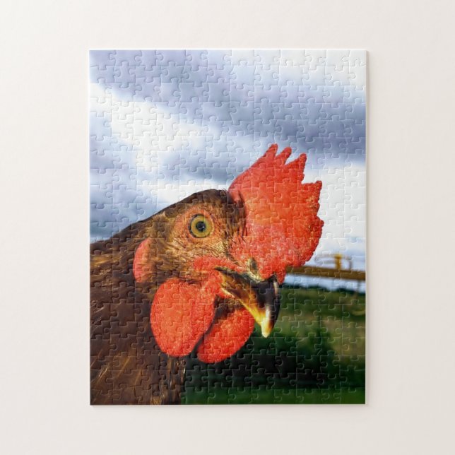 Puzzle Rhode Island Red Rooster (Vertical)