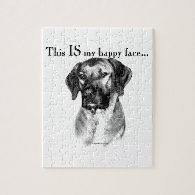 Puzzle Rhodesian Ridgeback Happy Face (Vertical)