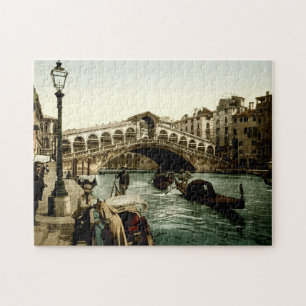 Puzzle Rialto Bridge Venice Italy Grand Canal Gondolas