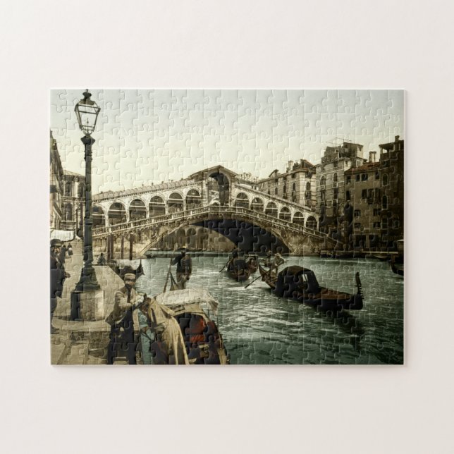 Puzzle Rialto Bridge Venice Italy Grand Canal Gondolas (Horizontal)