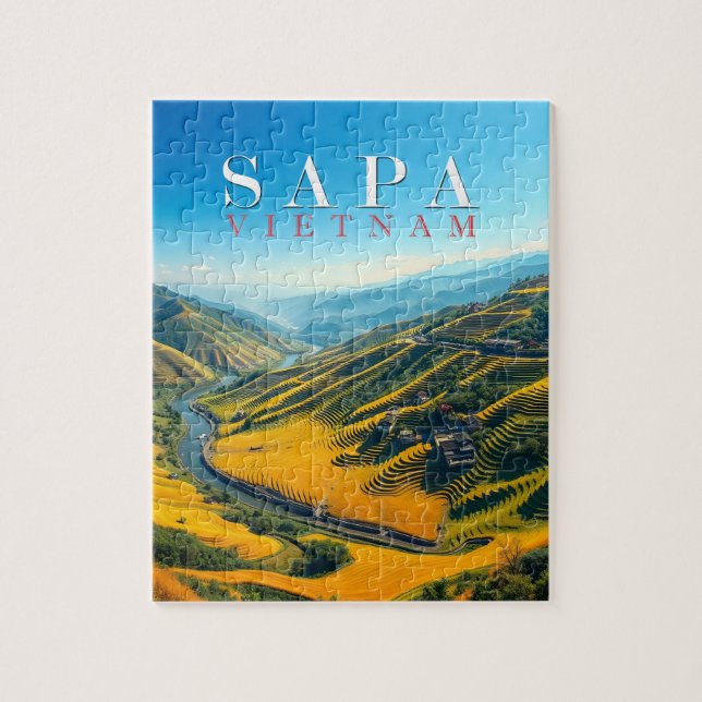 Puzzle Rice fields in Sapa, Vietnam  (Vertical)